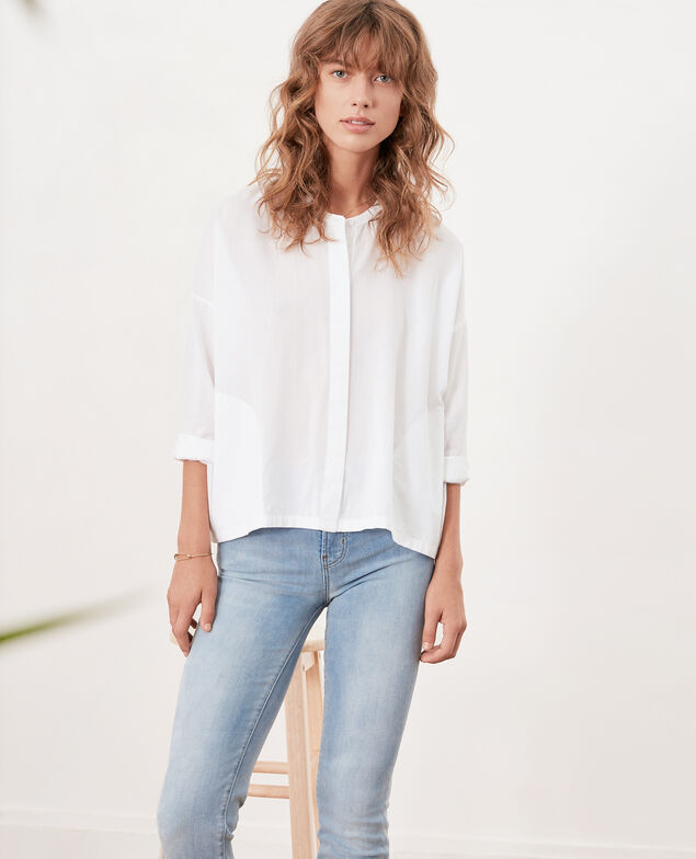 Blusa amplia Blanc