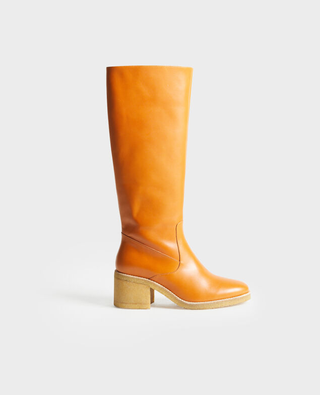 Botas de cuero con suela de crepé 4249 camel Payenne