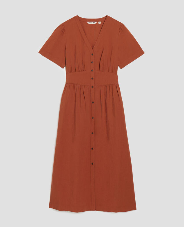 Vestido midi U260 orange