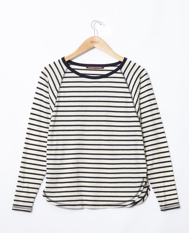 Camiseta de rayas Blanco