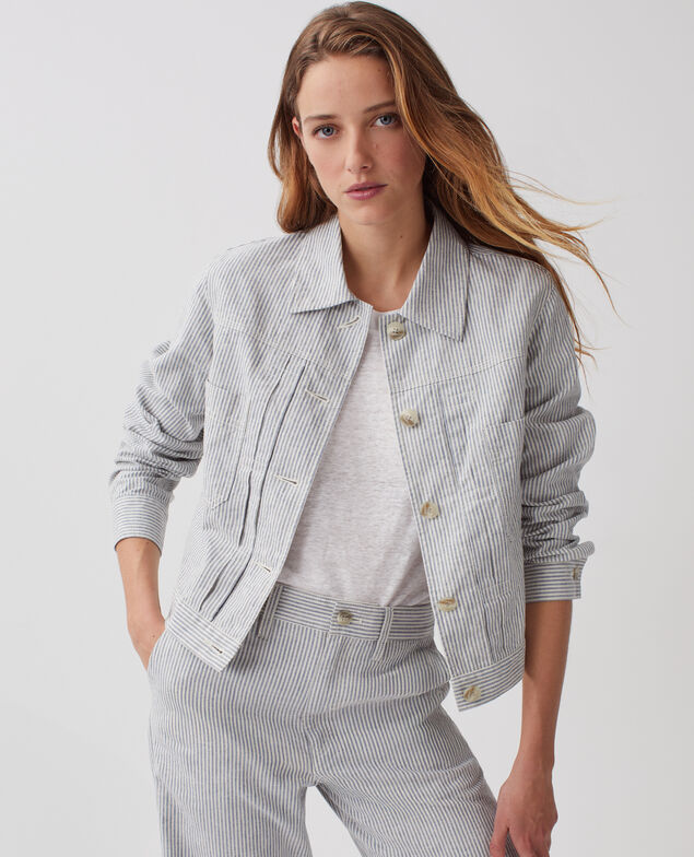 Chaqueta workwear corta H611 blue mini st