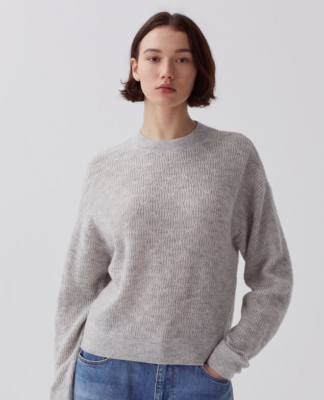 Jersey de punto fantasía I022 light gray