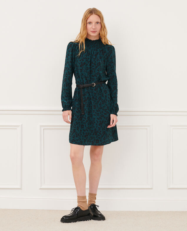 AGLAE - Vestido fluido estampado 8886 55 green 2wdr229v10