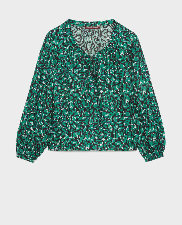 Blusa estampada fluida