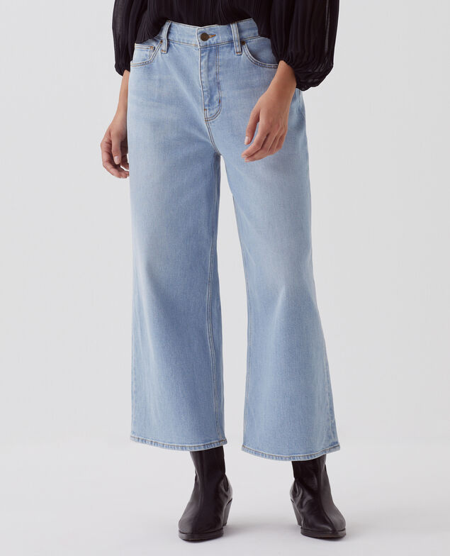 EMY - Jeans cropped wide leg H621 light wash