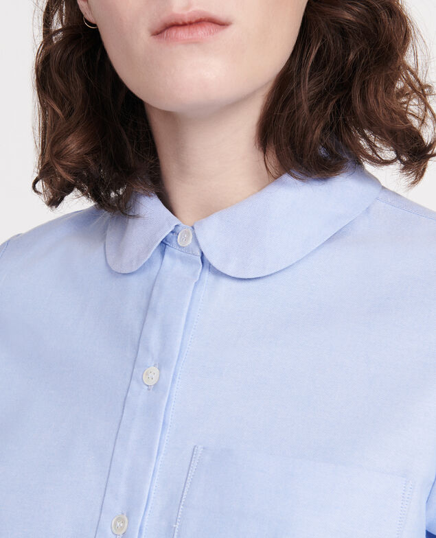 Camisa de algodón Chambray blue