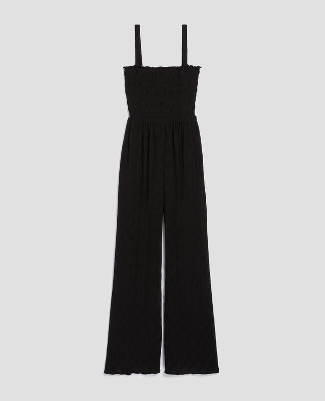 Mono largo fluido con fruncidos H091 black beauty