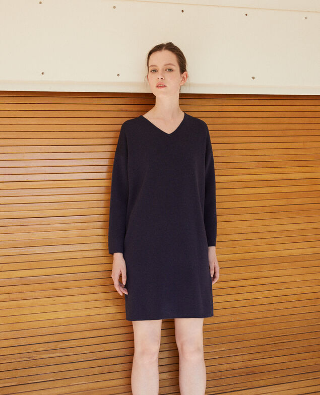 Vestido de doble cara Azul