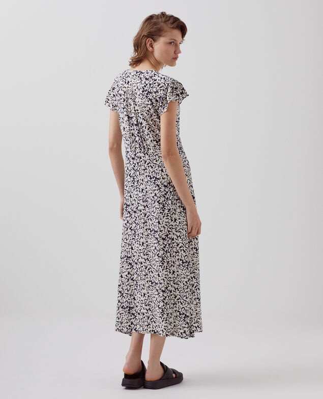 LUDIVINE - Vestido estampado fluido H000 petal blue