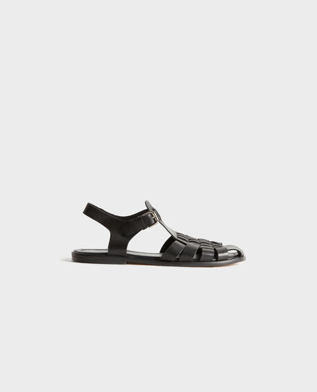 Sandalias trenzadas de piel 8853 09 black 3ss062