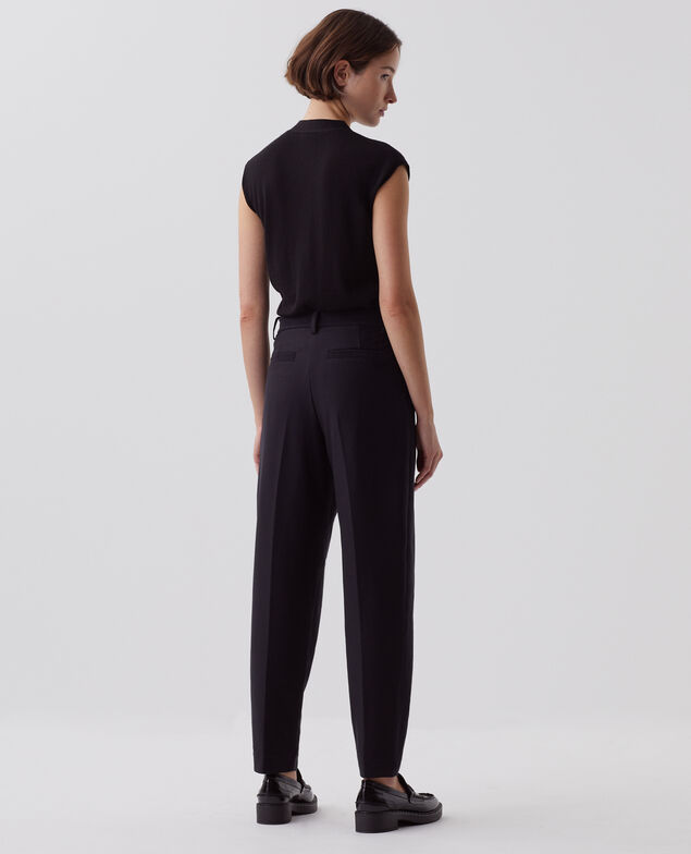 CAMILLE - Pantalón carrot H091 black beauty