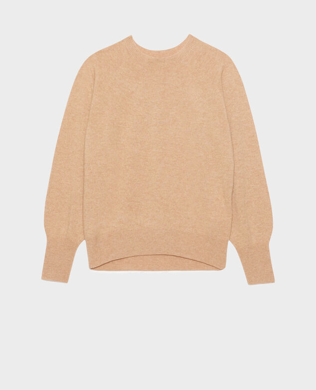 Jersey cuello redondo de cachemir 8803 32 beige