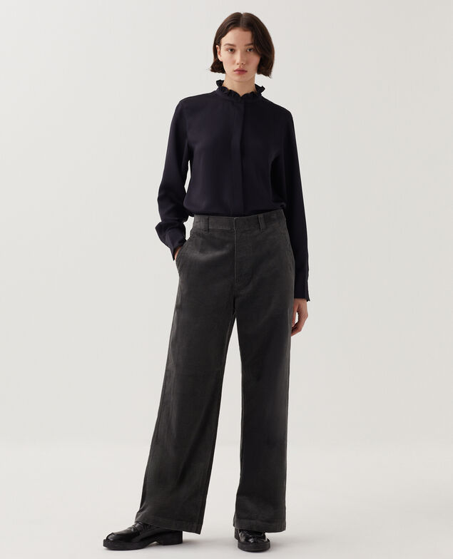 Pantalón de pana U070 gray