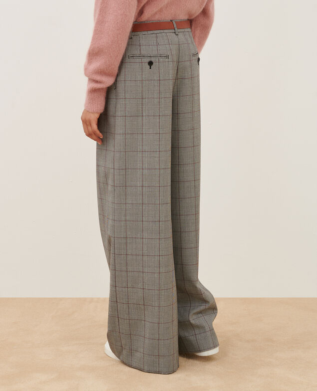 YVONNE - Pantalón amplio de lana