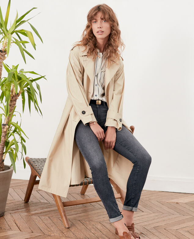 Trench corte amplio Tan