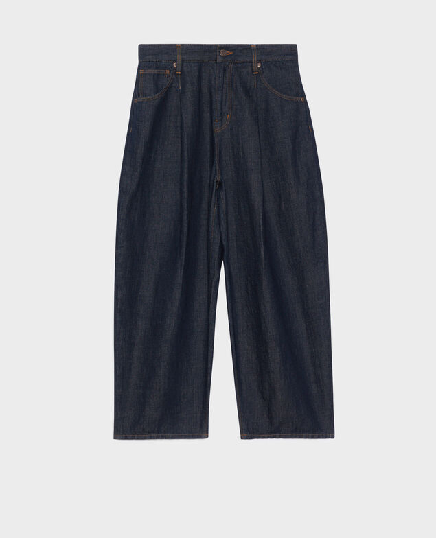 PEGGY - Pantalón carrot de tela denim 0681 rinse denim
