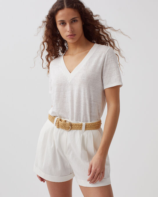 Short de algodón 8885 00 WHITE