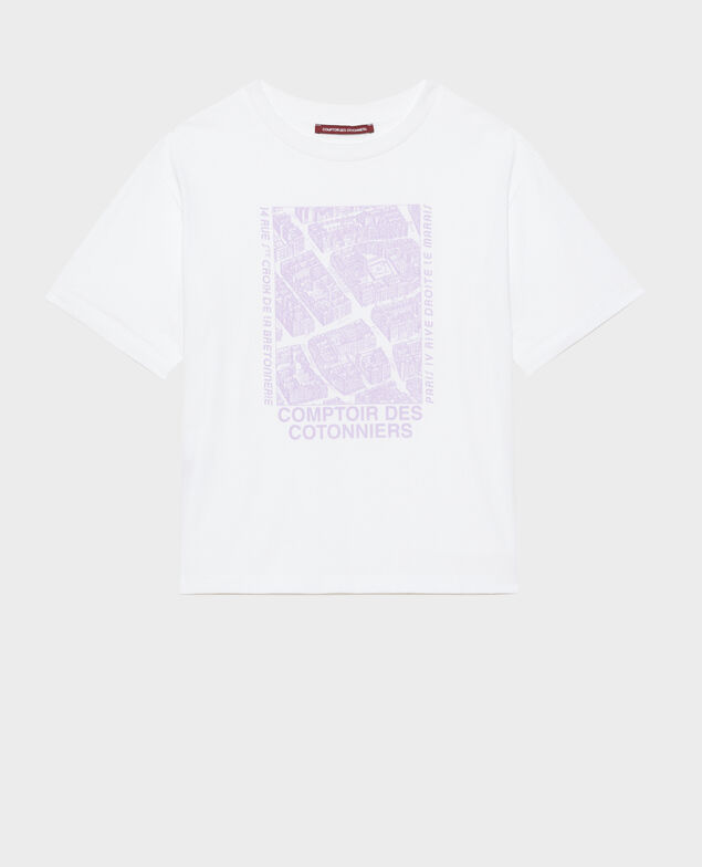 Camiseta de algodón Pastel lilac