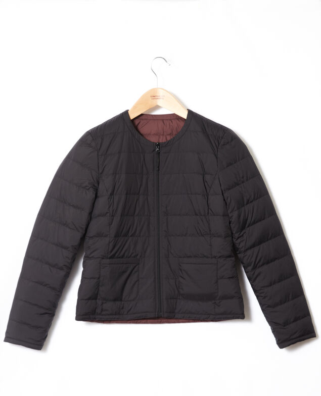 Chaqueta Mademoiselle Plume reversible Negro