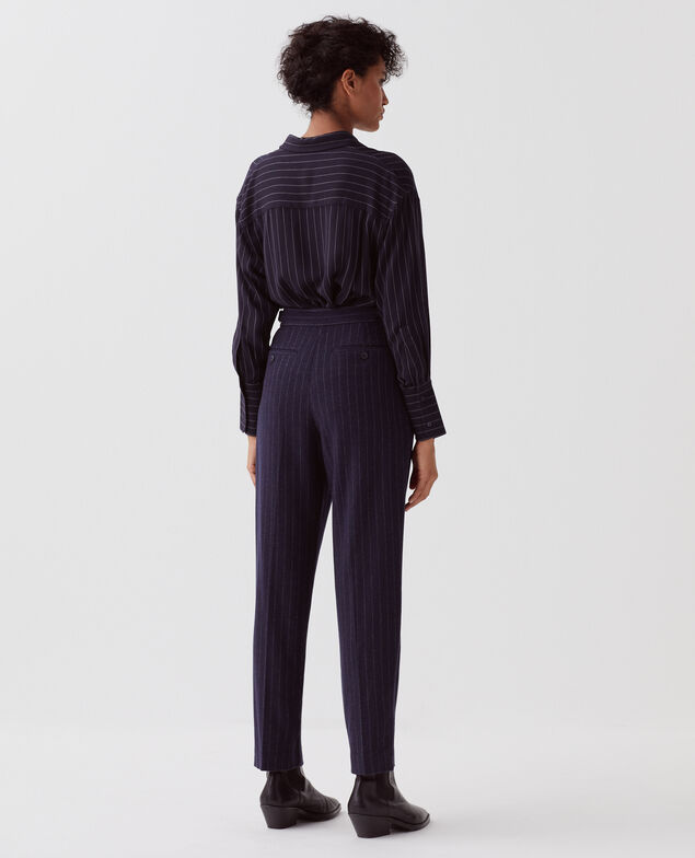 CAMILLE - Pantalón con pinzas I695 st navy