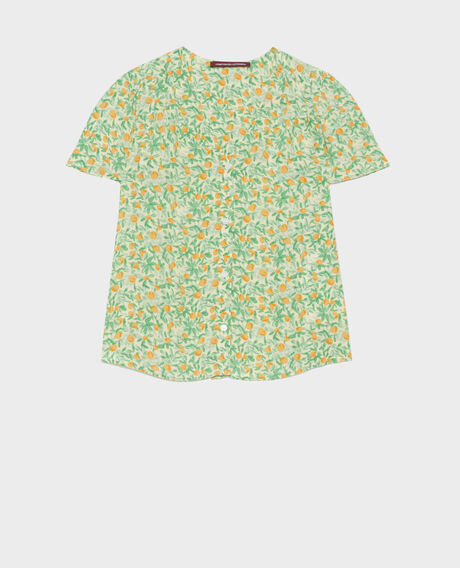 Blusa estampada fluida 0420 zest yellow 3sbl193v02