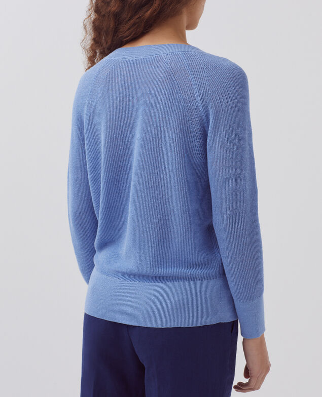 Jersey de lino con cuello de pico H605 savoie