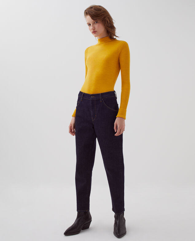 Jersey ajustado de lana merino I470 sunset yellow