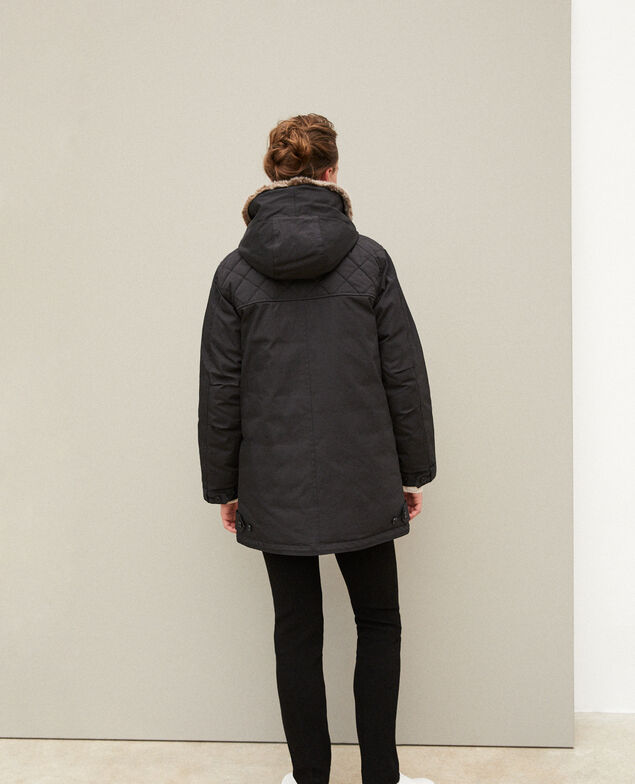 Parka con capucha Noir