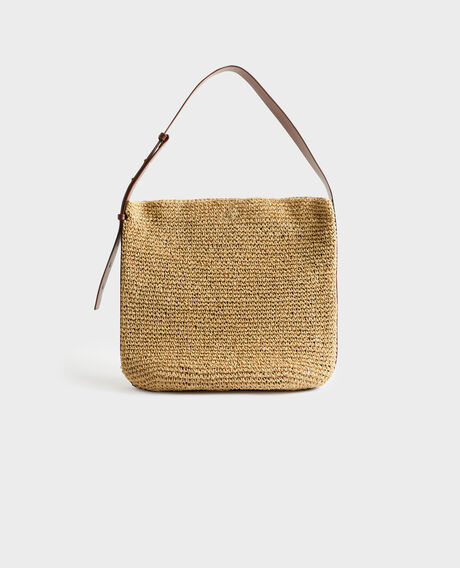 Bolso rafia de fibra de papel 7003 30 natural 3sba078