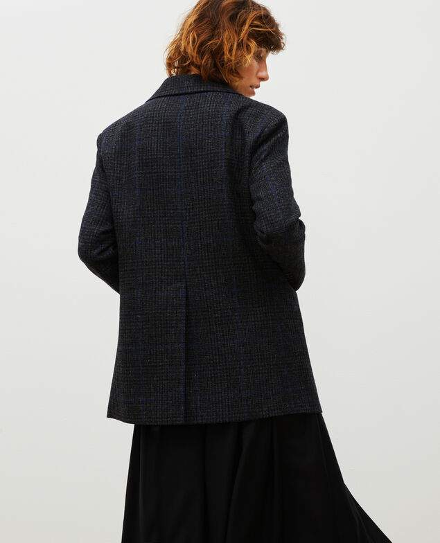 Blazer amplio de lana Night sky pieddepoule