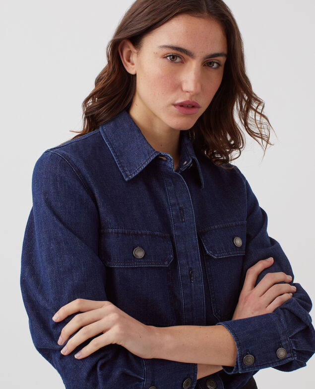 Camisa en denim de algodón H680 rinse