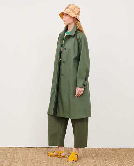 CATHERINE - Trench amplio 0571 thyme green 3sco003c19