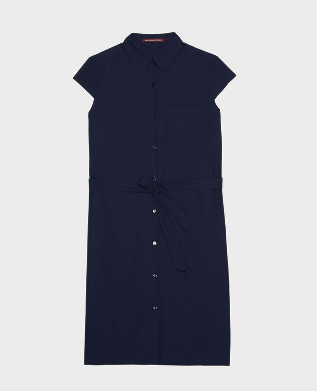 Vestido camisero de algodón Maritime blue