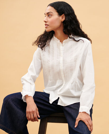 Camisa de algodón 4224 gardenia 3ssh007c01