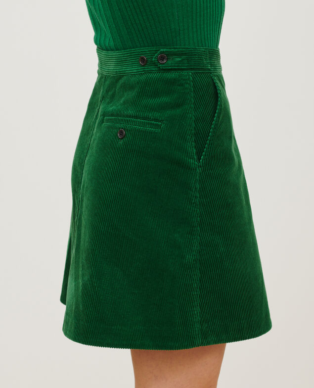 Falda corta de pana A554 green 2wsk140c01