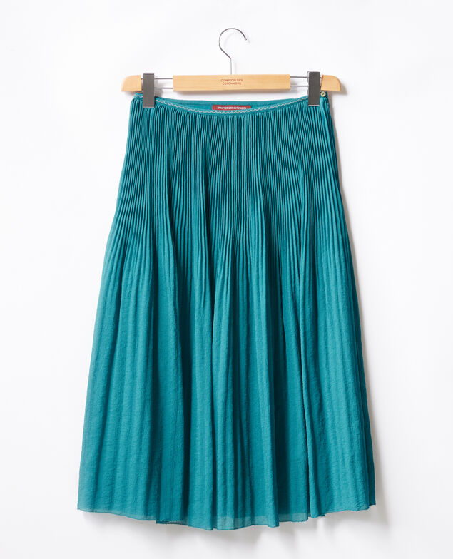 Falda plisada Pacific green