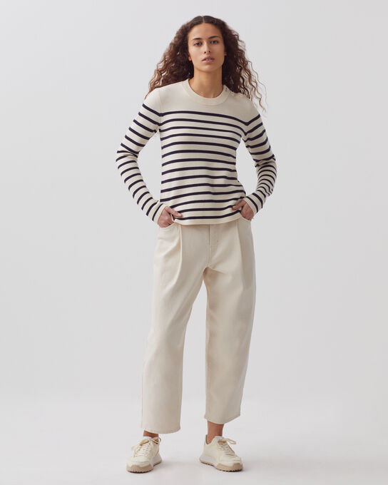 MADDY - Jersey marinero de lana merina 8842 01 OFFWHITE
