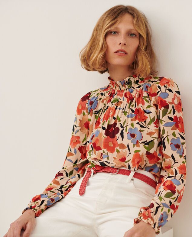 Blusa estampada 8857 31 beige print