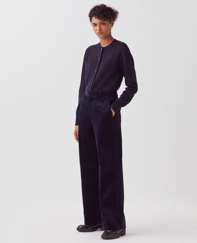 Pantalón de pana U690 navy
