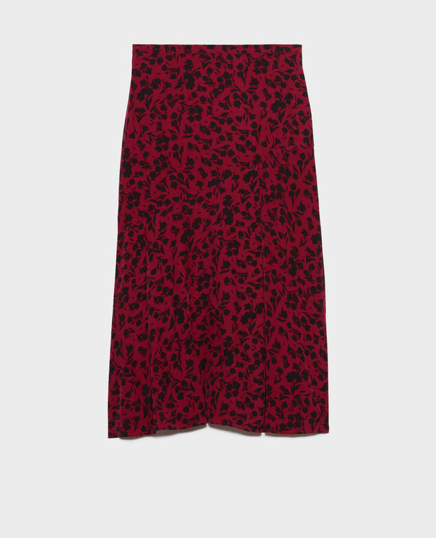 Falda larga estampada 8807 17 red