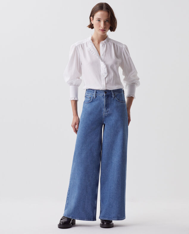 JEANETTE - Jeans anchos J621 light blue