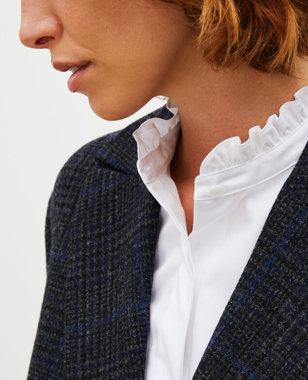 Blazer amplio de lana Night sky pieddepoule