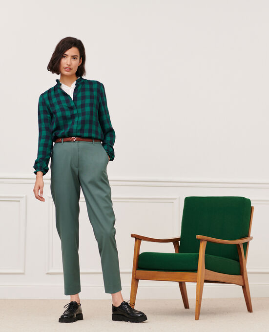 MARGUERITE - Pantalón cigarette 8850 54 GREEN