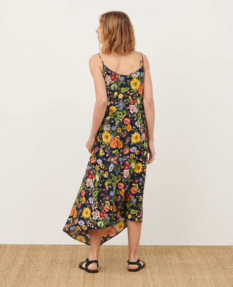 Vestido asimétrico fluido 0684 navy herbier 3sdr271v02