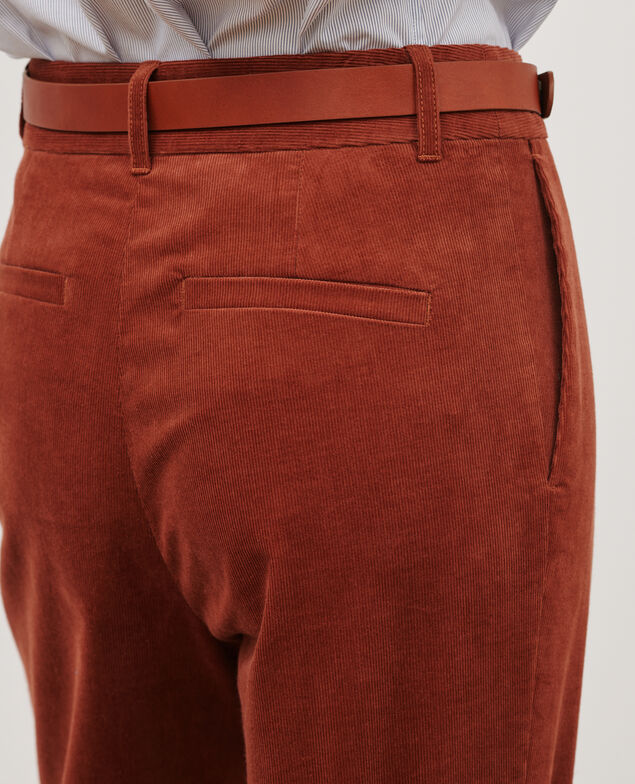 Pantalón de terciopelo 7030 19 wine
