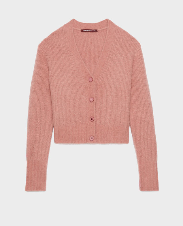 Cárdigan de alpaca mezclada