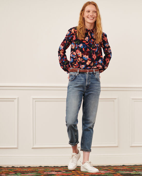 RITA - SLOUCHY - Jeans amplios talle bajo VINTAGE MID WASH