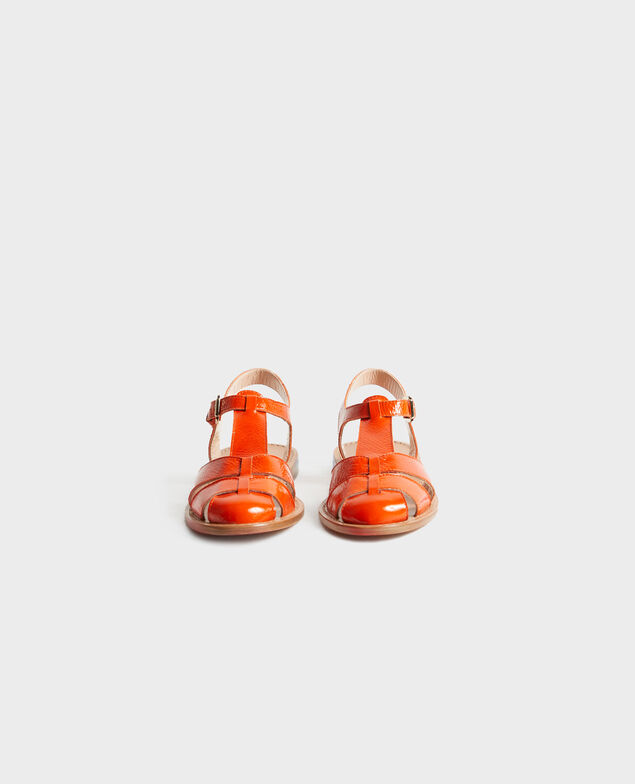 Sandalias de charol Spicy orange