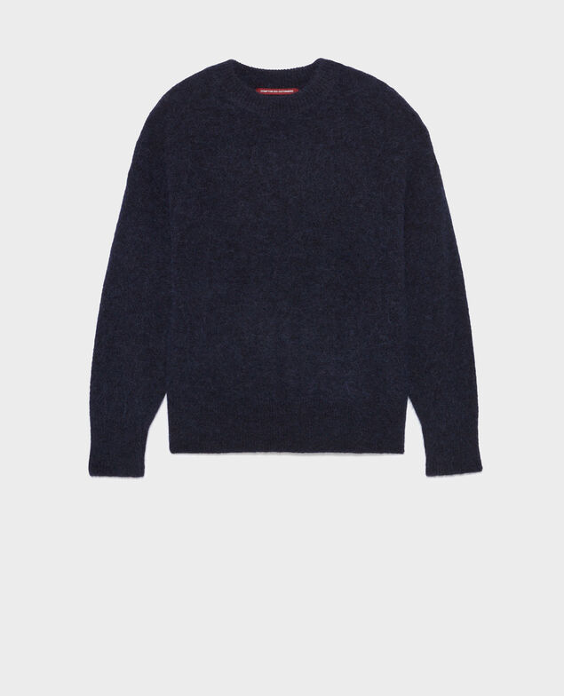 Jersey de alpaca mezclada A692 navy