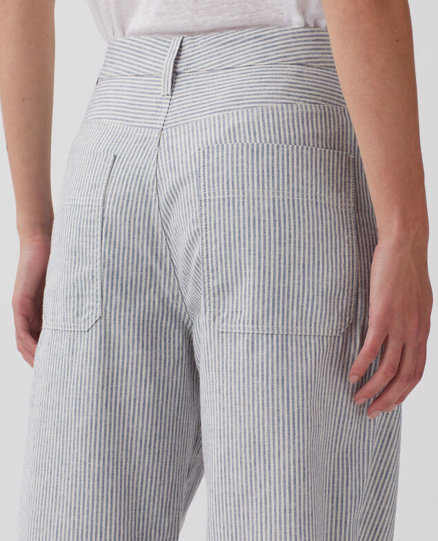 BLANDINE - Pantalón recto H611 blue mini st
